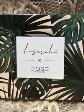 Dose of Colors Tropical Leaf Collaboration Palette - Green & Cream